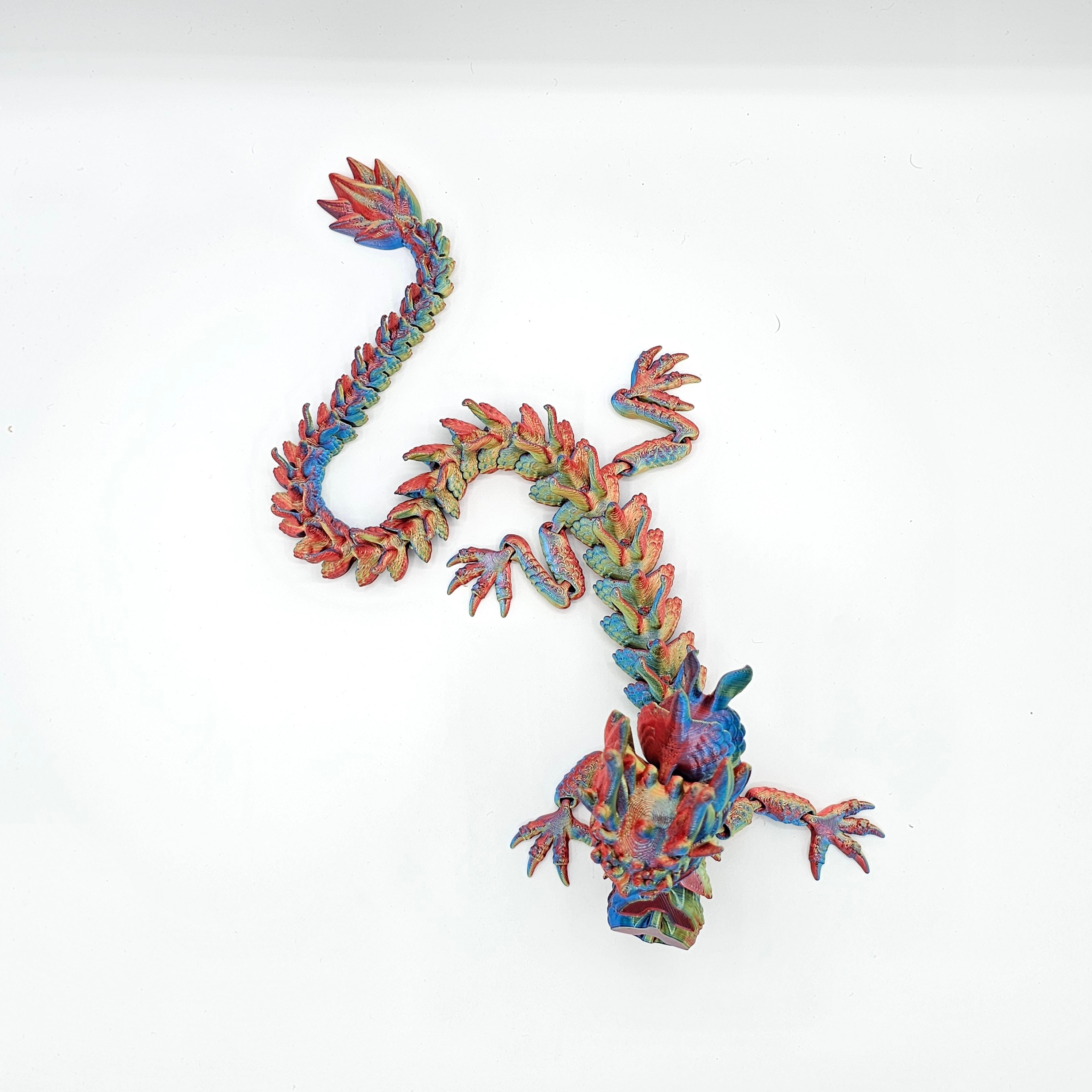 Flexi Dragon: Unleash the Mythical Marvel - A Poseable 3D Printed Masterpiece!