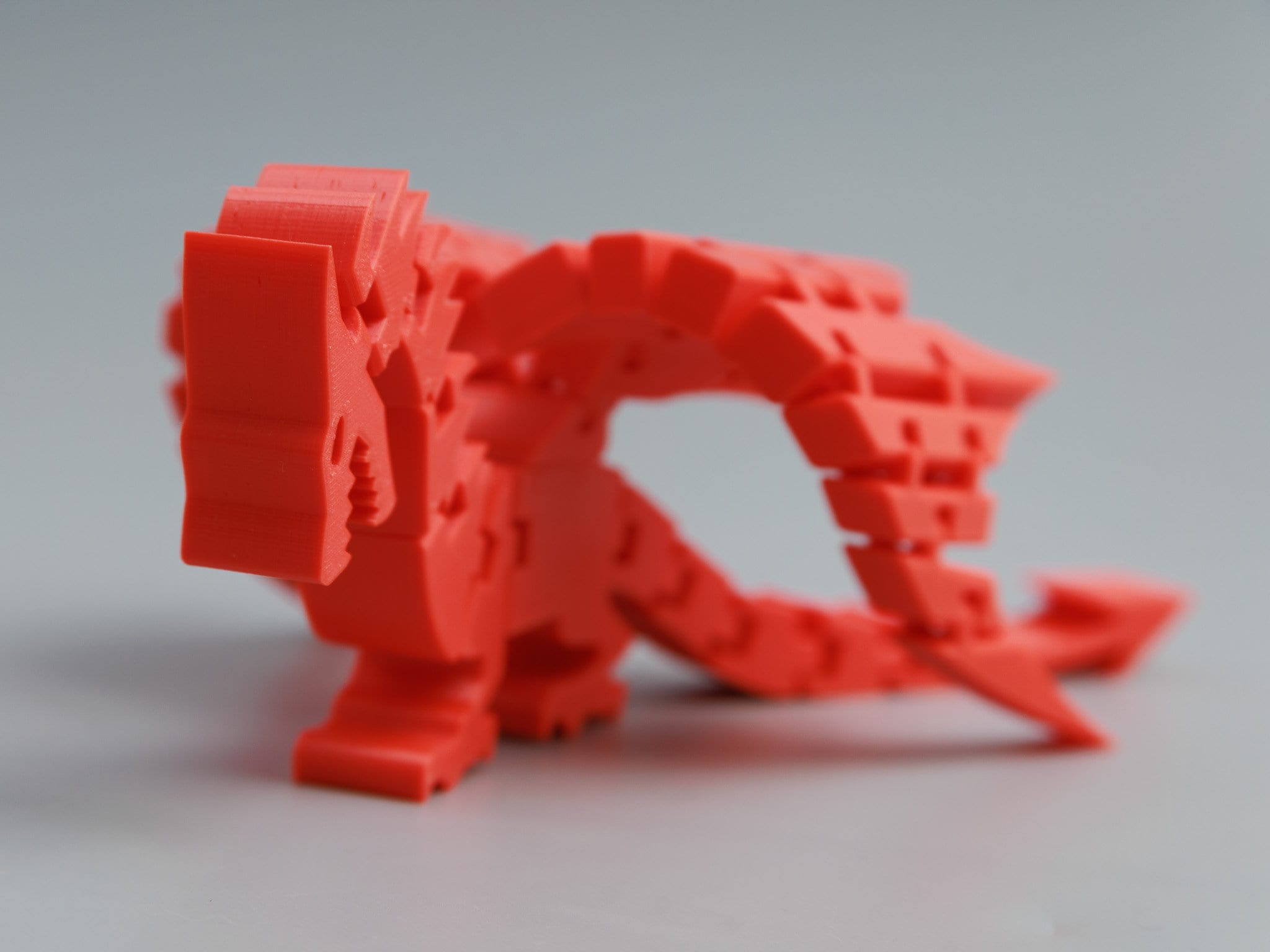Articulating Dragon Figurine: 3D Printed Fidget Toy with Bendable Wings