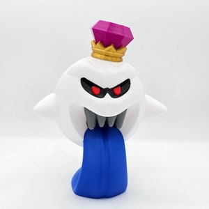 King Boo Toy - 3D Printed - Comes As Shown, just like in the Mario games! Great for the kids room or your desk! Hot Item get yours now!