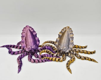 3D Gedruckter Fidget Squid: Artikulierendes Stim Spielzeug für Kinder