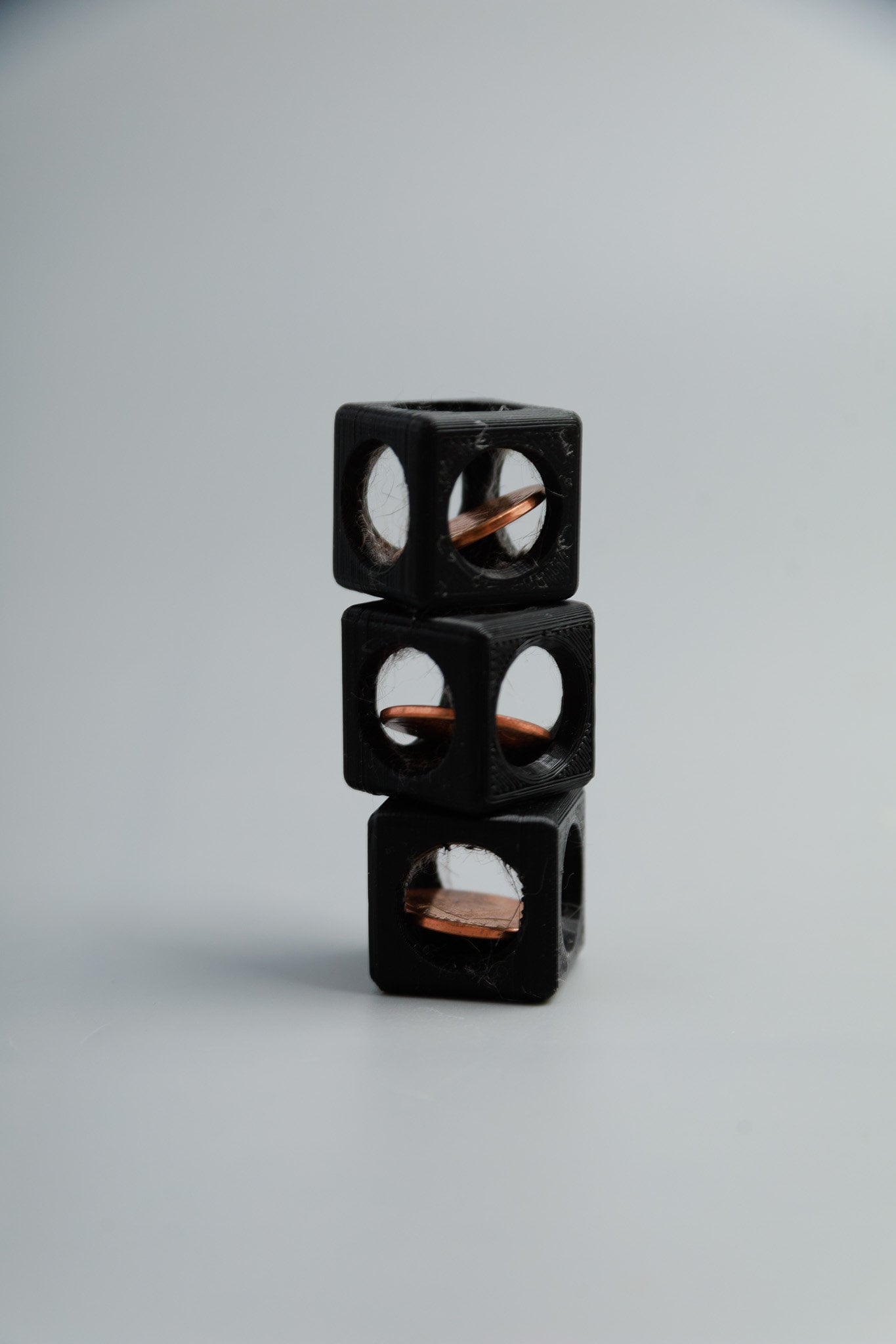 3 Penny Dice Fidget Toy: 3D Printed Penny Trap