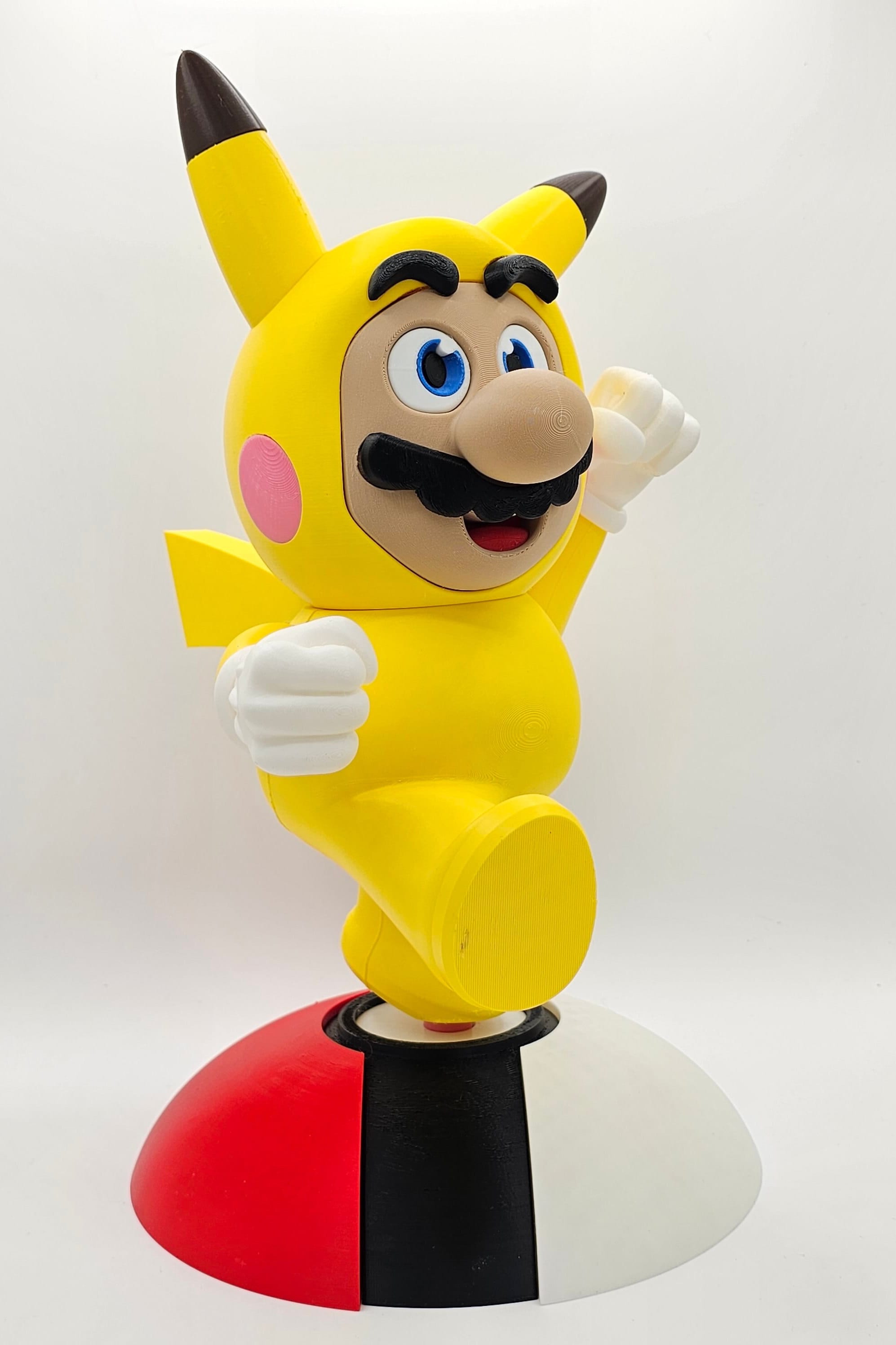 3D Printed Mario Pikachu Figure: Nintendo Fan Art