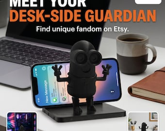 3D Printed Minion Phone Holder: Despicable Me Inspired