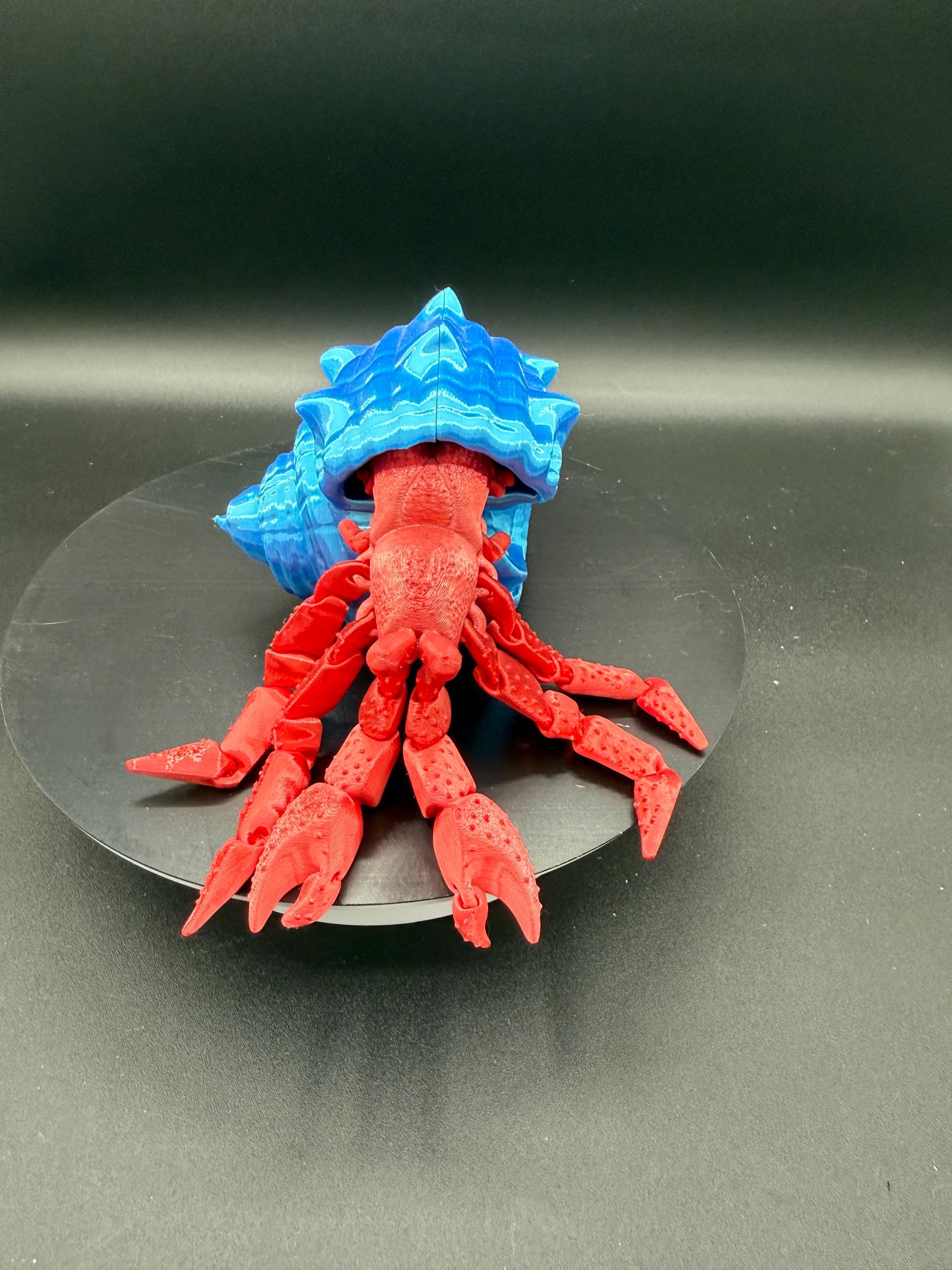 Hermit Crab and his Shell 3D Print: Comes out his shell also!