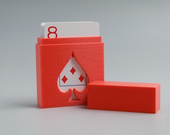 Caja para guardar cartas de juego impresa en 3D: tamaño estándar