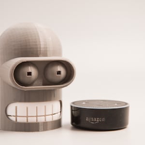Futurama inspired Echo Dot 1 & 2 - Bender!! - Alexa Holder, Alexa Stand. 3D Printed, Color Choices Available!