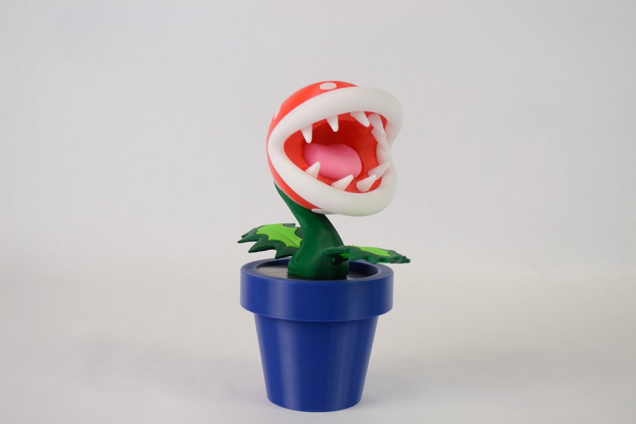 3D Printed Mario Brothers Piranha Plant - Choose Vase Colors