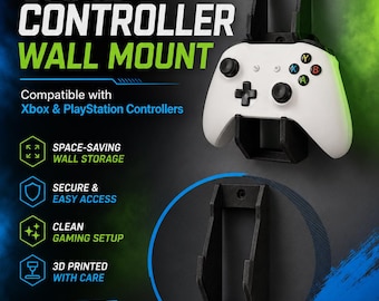 3D Printed Game Controller Wall Mount - Xbox, Playstation
