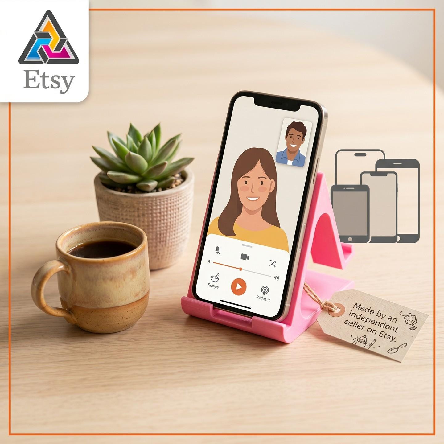 3D Printed Phone Holder: Universal Smartphone Stand