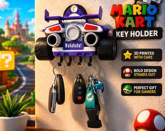マリオカートをモチーフにした3Dプリント製キーホルダー