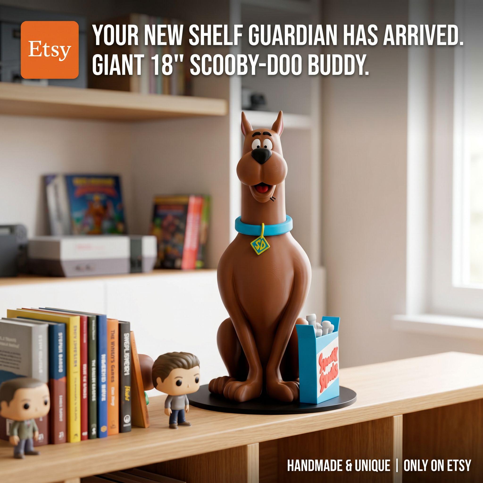 18" Mystery Pup-Inspired 3D Printed Collectible Figurine - Scooby Doo