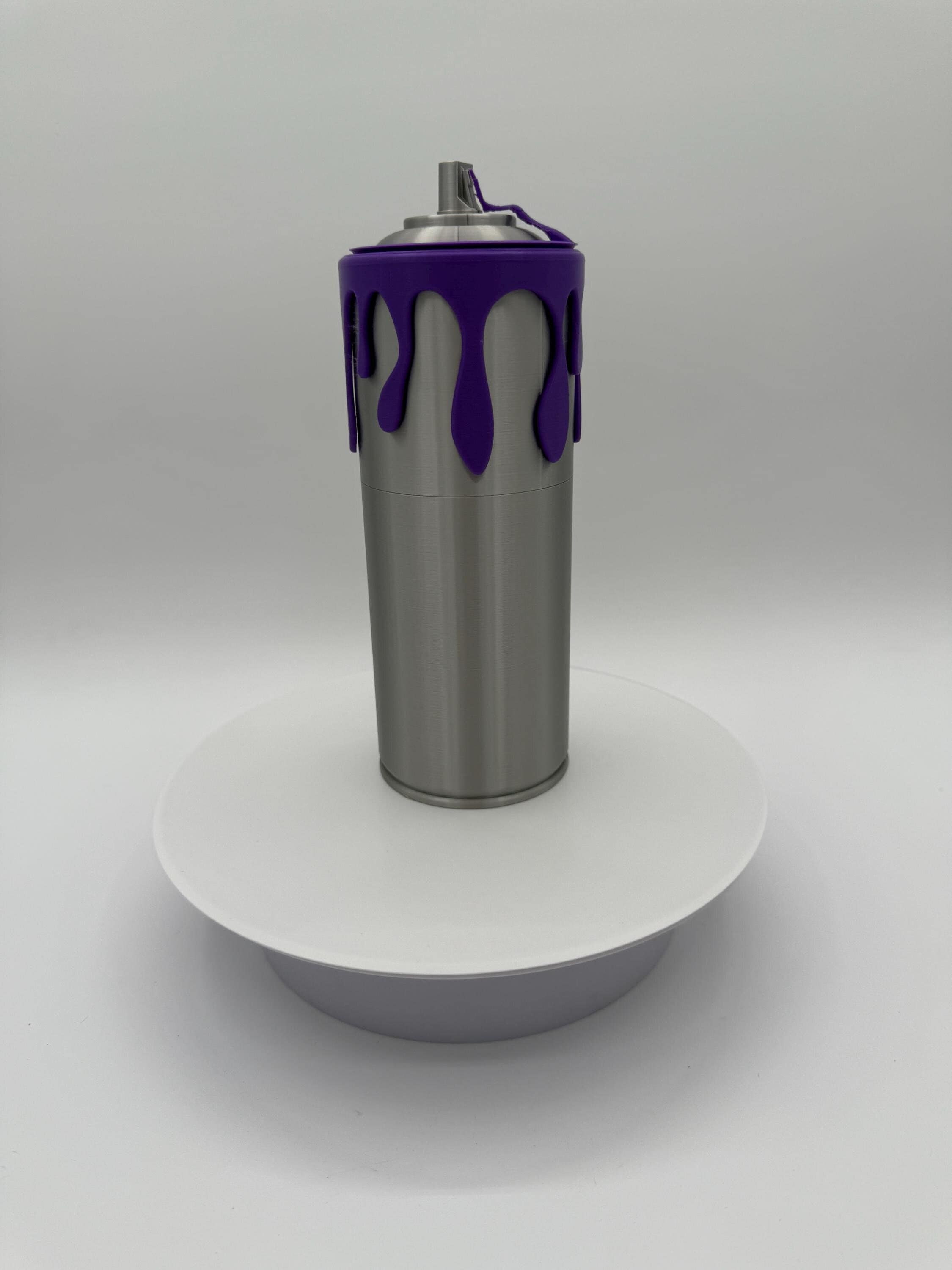 3D Printed Dripping Spray Paint Can: PLA Plastic Wall Art