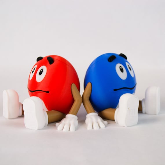 M&M Guy - 3D Printed - 12 Inch Tall Version, Many Color Choices