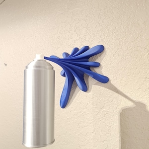 3D Printed Spray Paint Splatter: PLA Wall Art Prop - Etsy