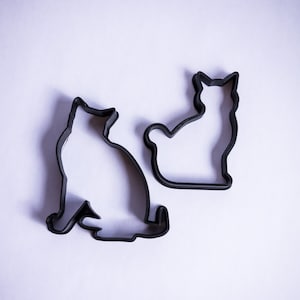 Cat Cookie Cutters (2pc): 3D Printed PLA Molds
