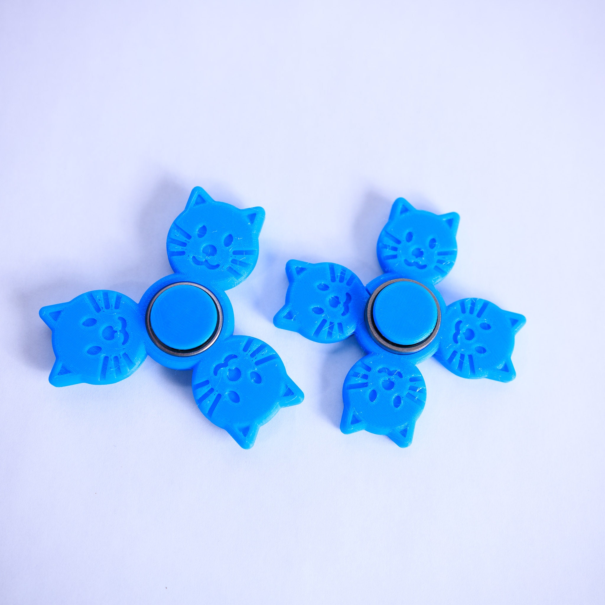 2 Cat Fidget Spinners: Flexible 3D Printed Stim Toy