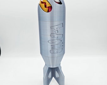 F-Bomb impreso en 3D - Artículos de colección para gamers, colores personalizables