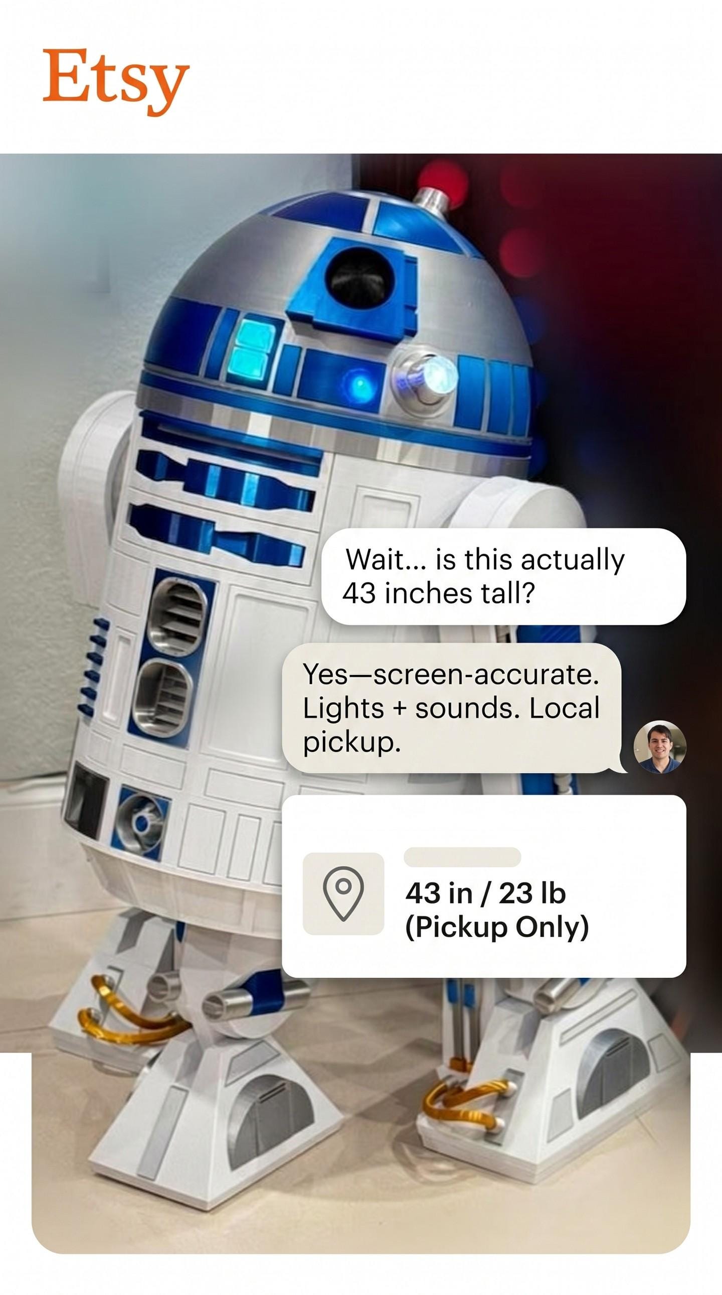 Life-size 3D Printed R2-D2 Droid: 43