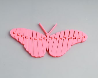 3D Printed Articulating Butterfly Fidget Toy - Stim Toy
