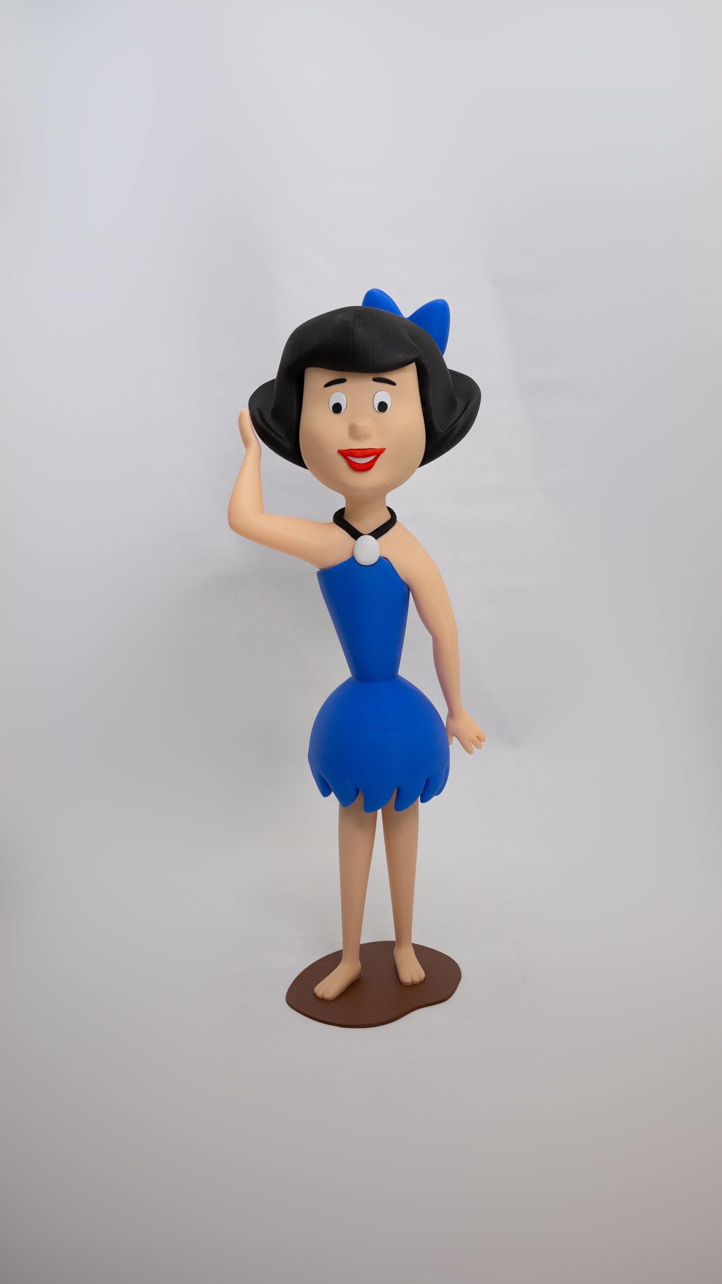 Betty Rubble – 34" Tall - 3D Printed - Collectible Figure - Fan Art -  Custom Sizes Available!