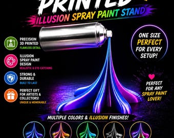 Impressão 3D de respingos de tinta spray: Adereço de decoração de parede em PLA