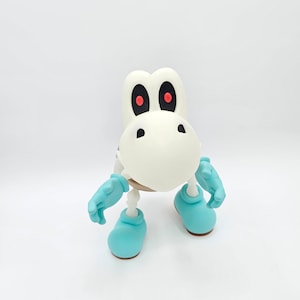 Glow in Dark Dry Bones Figure: Mario Koopa Troopa Fan Art, Customizable Colors