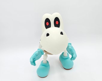 Glow in Dark Dry Bones Figure: Mario Koopa Troopa Fan Art, Customizable Colors