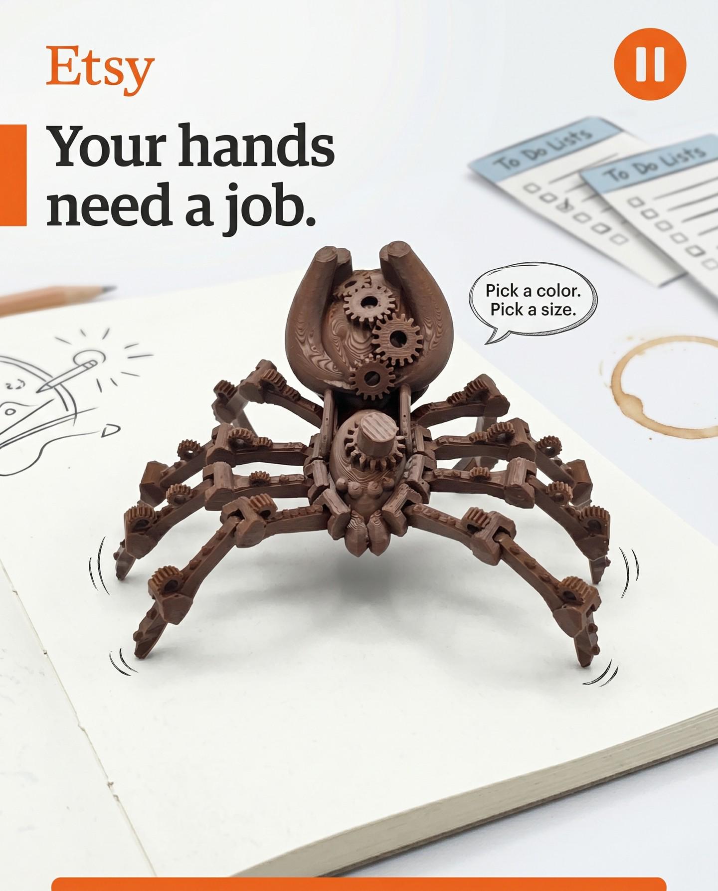Fidget Steam Punk Spider