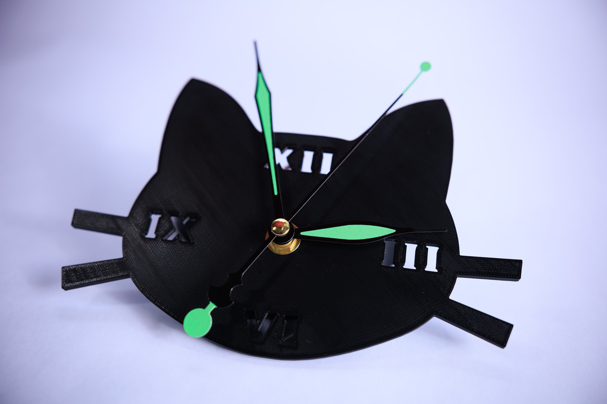 3D Printed Cat Clock: PLA Wall Decoration