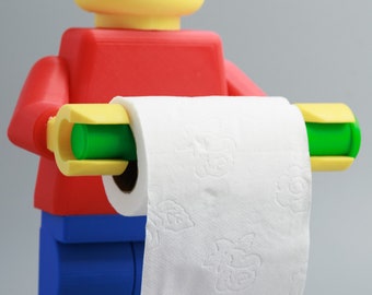 Lego Toilet Paper Holder Lego Lovers this is for you! Kids bathroom! 3D  Printed, Many colors and styles to choose from!