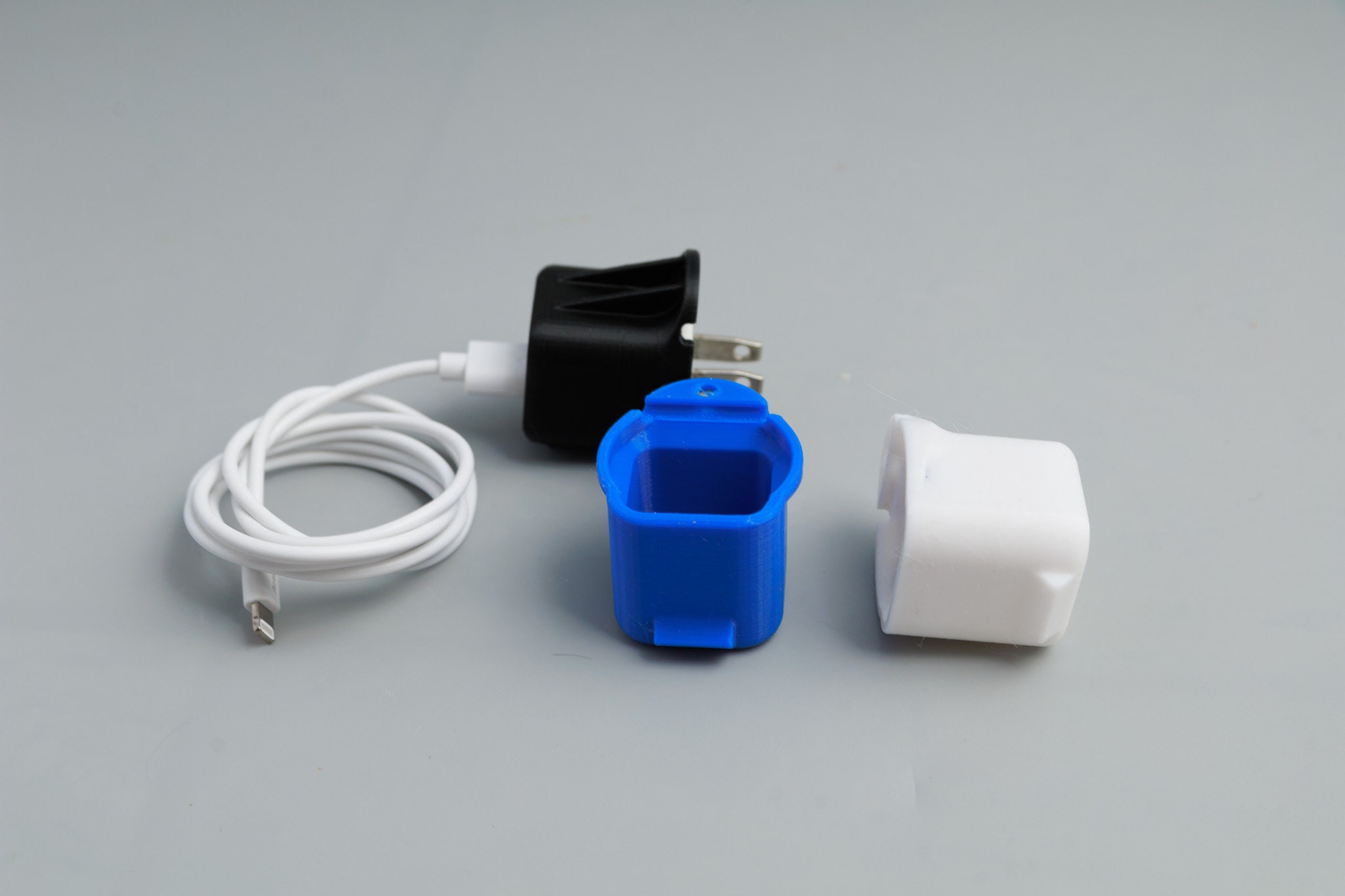 3D Printed iPhone Charger Lock: Anti-Loss Wire Dock (Set of 3)