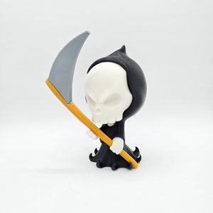 3D Printed Grim Reaper Figurine: Ethereal Decor