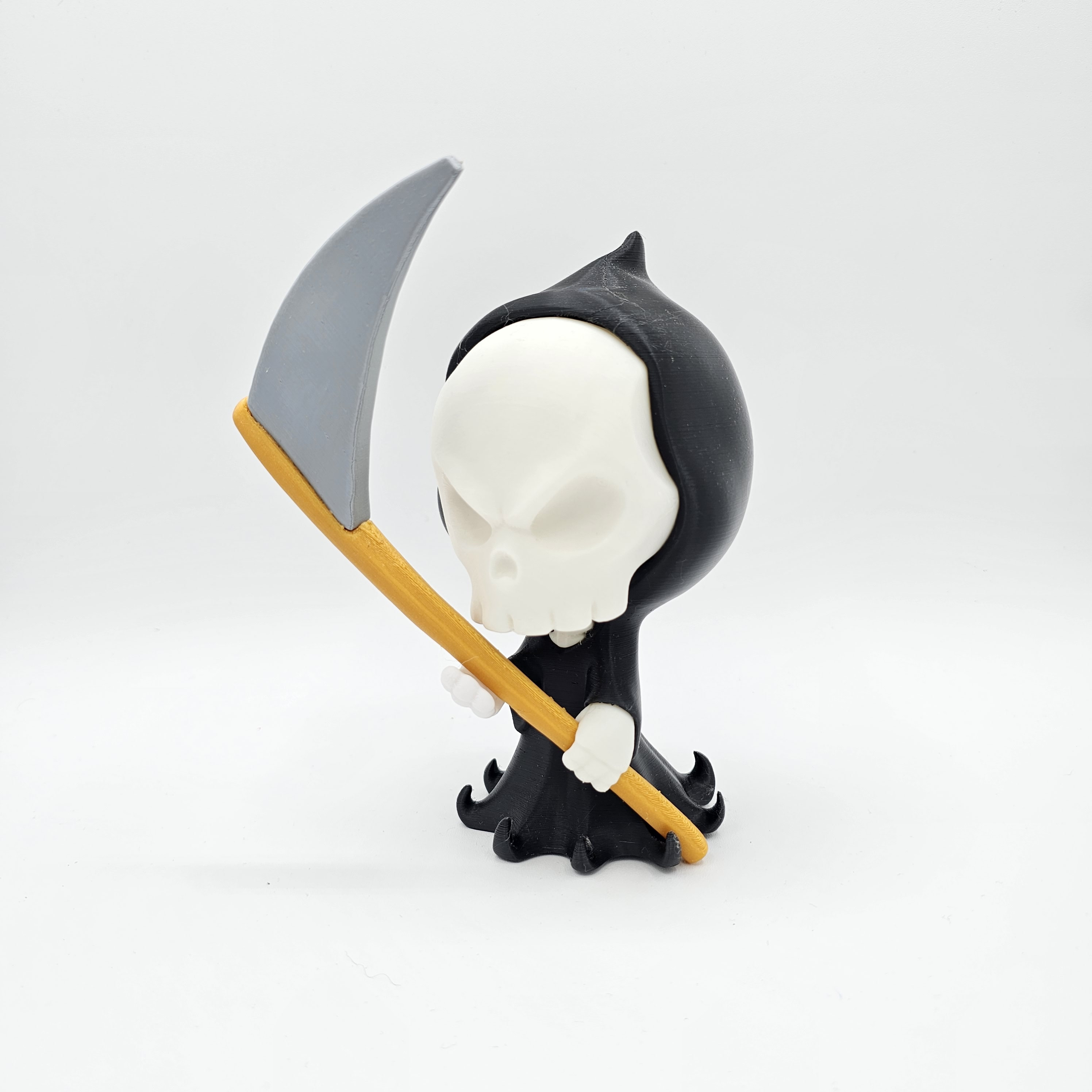 3D Printed Grim Reaper Figurine: Ethereal Decor