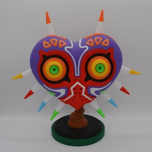 Majora&#39;s Mask with stand: Legend of Zelda Mask - A great 3D Printed Tribute! Comes with Stand and Wall Hanger - As Shown, Hot Item! Fan Art