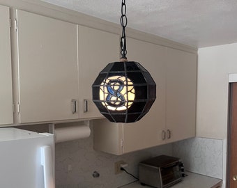 PREORDER Handmade 8 ball lamp, hanging lamp, plug in pendant light