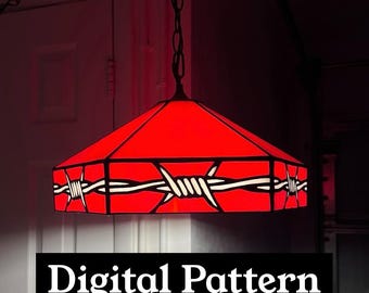 Barbed Wire Lamp Shade Pattern | PDF Download only