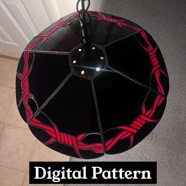 Barbed Wire Lamp Shade Pattern | PDF Download
