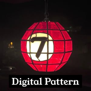 Patrón de pantalla de lámpara de 7 bolas / Descarga en PDF
