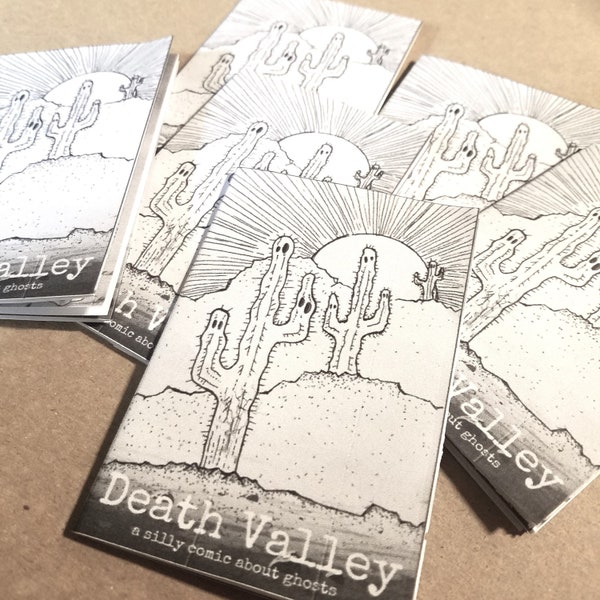 Death Valley Comic Zine Ghost Spooky Season Indie Artist Mini Zines