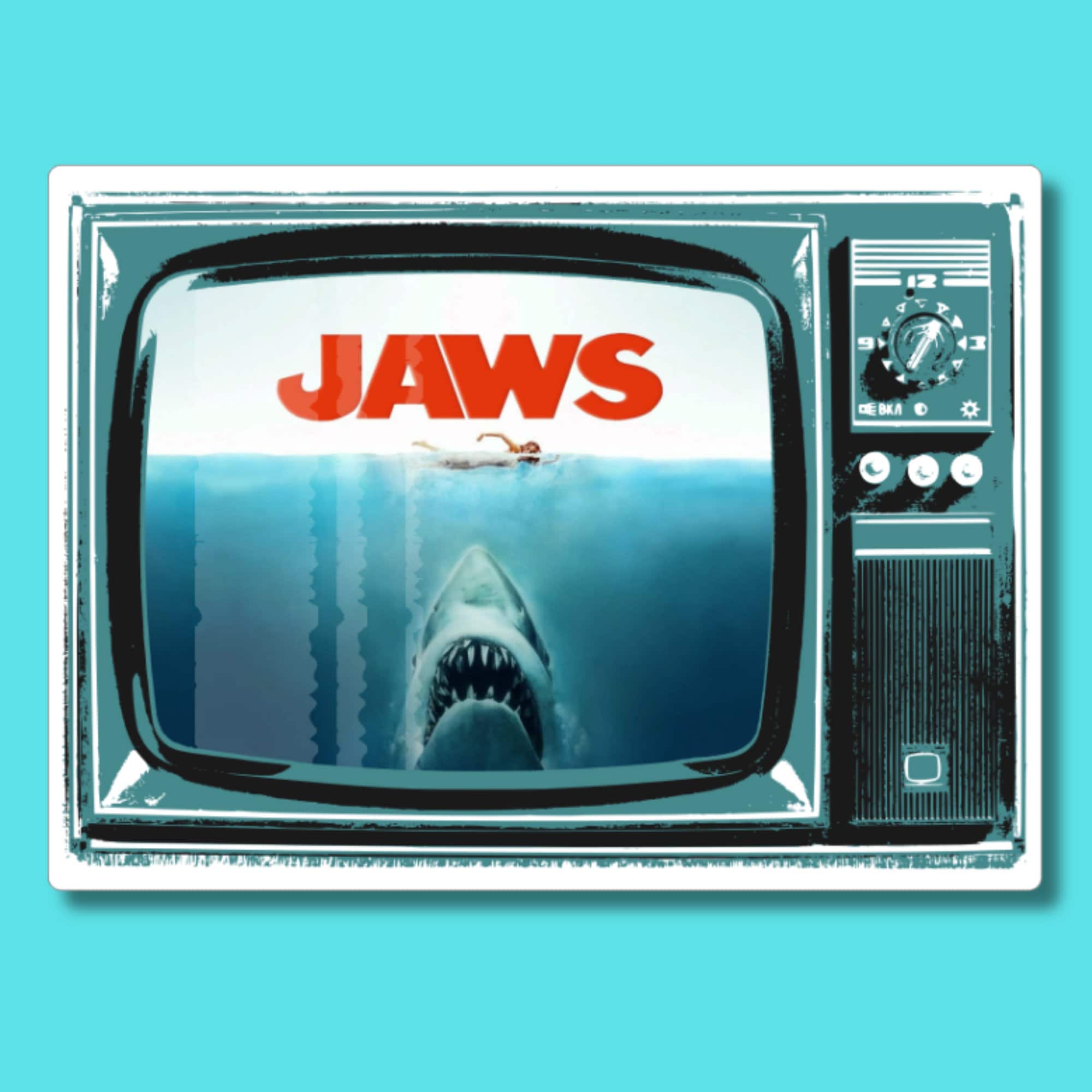 Vintage shark sticker - Etsy België, image size:2000x2000