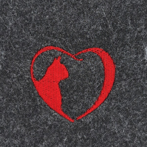 Cat-Love Stickdatei/Embroidery pes, vp3, exp, jef  6 Größen/sitze