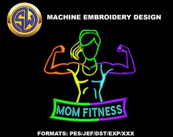 Mom Embroidery Design , Mother's Day Machine Embroidery File, Instant Download