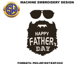 Dad Embroidery Design , Father's Day Machine Embroidery File, Instant Download