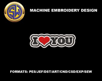Love Embroidery Design