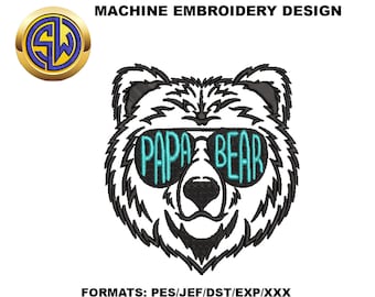 Dad Embroidery Design , Father's Day Machine Embroidery File, Instant Download