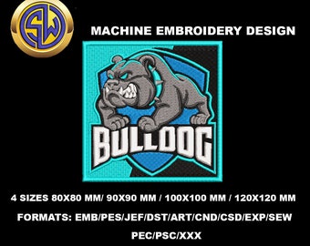 Bulldog Machine Embroidery