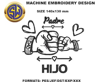 Dad Embroidery Design , Father's Day Machine Embroidery File, Instant Download
