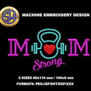 Mom Embroidery Design , Mother's Day Machine Embroidery File, Instant Download