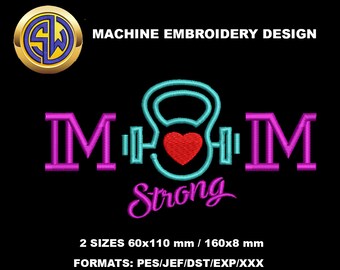 Mom Embroidery Design , Mother's Day Machine Embroidery File, Instant Download