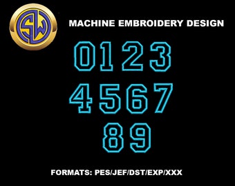 Appliqué Numbers / Birthday Appliqué / Birthday Numbers / Numbers Appliqué / Birthday Appliqué Design / Birthday Embroidery